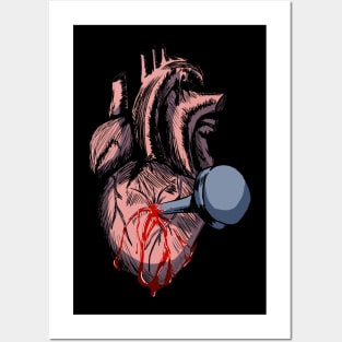 Heartbreak! A Nail Through the Heart (color) Posters and Art